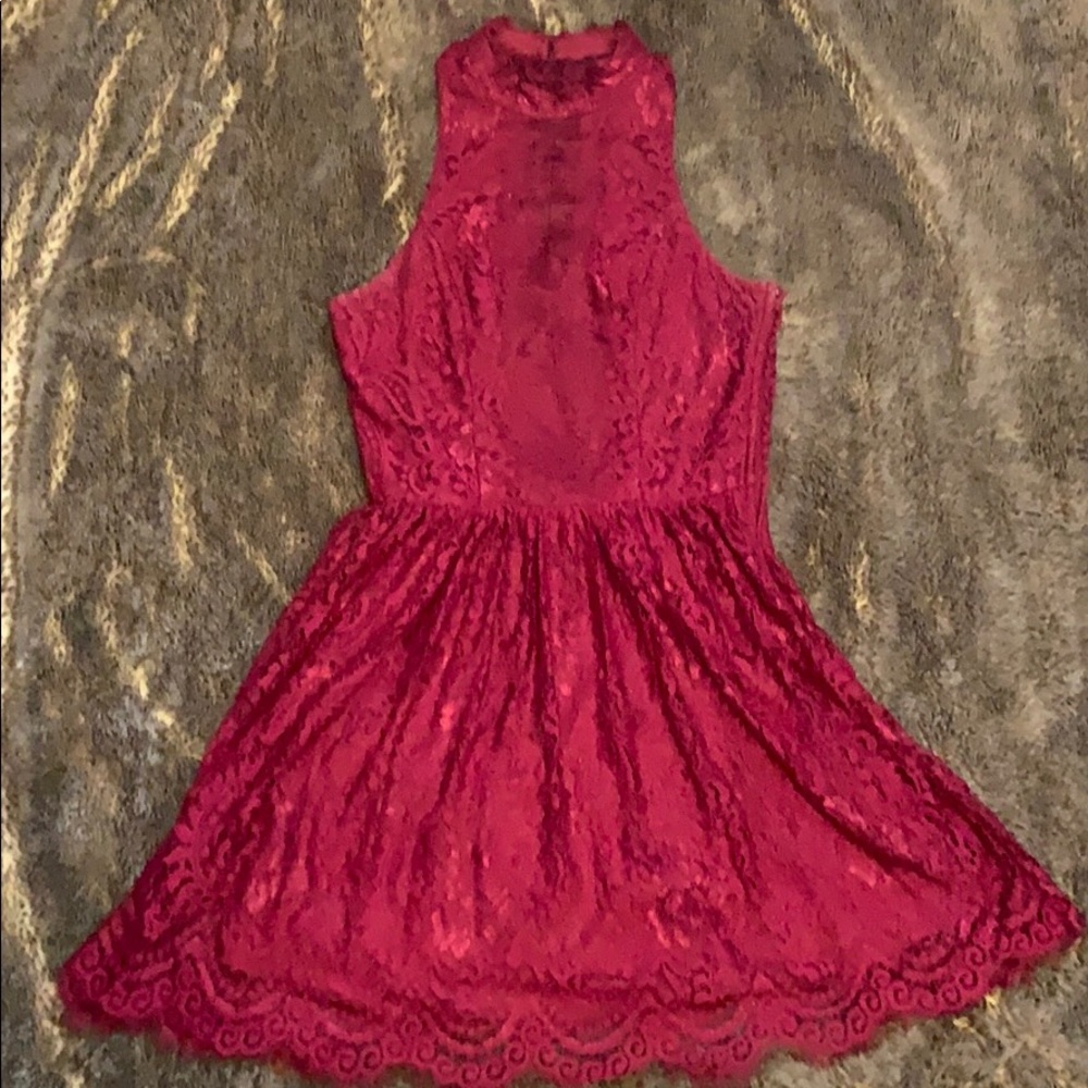 Maroon Homecoming Dress